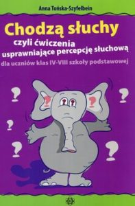 Zdjęcie okładki książki. Na pierwszym planie na fioletowym tle widać słonia stojącego na tylnych łapach. U góry nazwisko autora, pod nim tytuł książki.